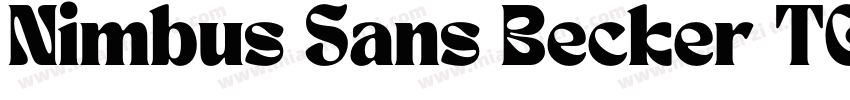 Nimbus Sans Becker TCon Regular字体转换